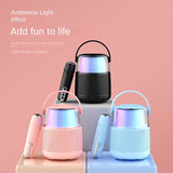 Y1 Portable Bluetooth Speaker Wireless Microphone Karaoke Sound TF Card Music Player Gift Singing KTV Audio Outdoor New Children