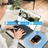 new design KuWFi wireless 3000mAh mobile 4g lte unlocked pocket wifi router with sim card slot