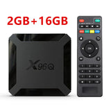Smart X96Q Android 10.0 TV 2GB 16GB Allwinner H313 Quad Core 4K 60fps H.265 2.G Wifi Media Player Set Top Box