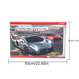 Electric Car Racing Children's Toy Racing Track Set Includes 2 Hand Controllers And 2 Cars Suitable