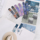 Series Double-sided Magnet Bookmark Romantic Cloud Sky Landscape Magnetic Bookmar Book Lovers for Reading
