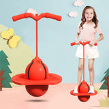 Frog Jump Exercise Equipment with Handle Elastic Wear-Resistant Ball for Children Balance Training
