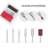 NEW 35000rpm Drill M6 Portable Rechargeable Pedicure Strong Polishing Electric hine Manicure Nail Tool