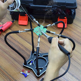 Five-Claw Third Hand Tool with Iron Stand Flexible Arms Helping Hands Soldering Station