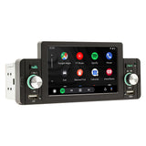 5 Inch Car Stereo MP5 Player BT FM Radio Receiver with Carplay Android Auto Support Hands-Free Calg USB Charge/Playback