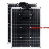 300W 18V Flexible Solar Panel Kit - With Controller Power Bank for Outdoor, Phone, iPad, Camping, RV, Car, Boat