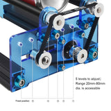 Laser Roller for Cydrical Objects w/ 360 ° Rotating Axis 5 Angle Adjustments Engraving Diameter 20mm-80mm