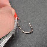 4 Pac/20pcs kerel Feather Hoo Sea Boat Fishing Lures Rigs