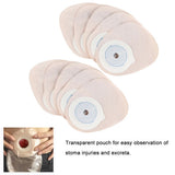 10pcs/Pack One-piece System Medicals Drainable Pouch Colostomy Bag Ostomy Supplies No Need Clip 15-60mm(0.6-2.3 inch)