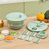 Vegetable Pasta Fries Pump Manual Water Salad Spinner Fruit Drain Basket Dryer Hand Crank Kitchen Gadget