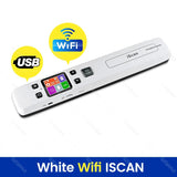 WiFi iSCAN Wireless Mini Portable A4 Document Scanner with 32G TF Card Images JPG PDF Formate Reader Pen 1050 dpi USB Wired