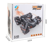 Straight drift spray stunt racing high-speed double-sided music light remote control children's electric toy car