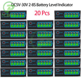 1-20Pcs 18650 Li-ion Lipo Lithium 5-30V Lead Acid Battery Level Indicator Tester LCD Display Module Capacity Voltage Meter