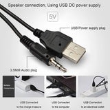 D-202 Wired Combination Computer Speaker Bass Stereo Music Player Subwoofer Sound Box for Desktop Laptop Notebook Tablet