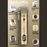 New RESUXI 970 Metal Body Clipper Men's Barber Gallery High Power Electric Push Shear Hair Cutting hine
