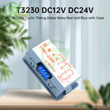T3230/T3231 110V 220V 12/24V Digital Delay LED Display Cycle Timer Control Adjustable Timing Relay Time Switch