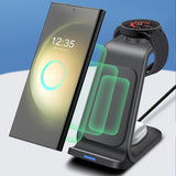 Fast wireless base 15W, USB charging base type C3 in 1.