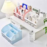 Desktop Storage Box Exquisite Craft Space-saving Smooth Surface Makeup Organizer Student Drawer