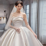 Temperament Princess Style French Satin Tail