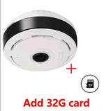 HD Mini 360 ° Panoramic View Two-way Voice IP Camera 2MP Video Survalance Home Security Protection Wifi Wireless Cameras