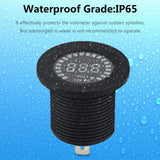 DIY Waterproof 12V DC Voltmeter Color LED Digital Display Scale Gauge Battery Tester for Marine Car Motorcycle Truck Boat RV