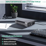 5.25 Inch USB 2.0 SATA External Optical Drive Case Enclosure Box Adapter for Windows XP and PC - EU Plug