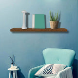 3 Pcs/Set Wood Floating Shees Hanging With Invisible Brackets Wall Shelf For Storage And Display