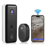 Video Doorbell Camera Wireless with Chime Ringer - Battery Powered, Smart AI PIR Human Detection, 2.4G WiFi, 2-Way Audio, Night View