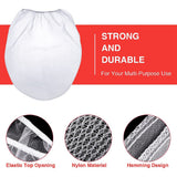 25 Pcs 5 Gallon Elastic Top Strainer Bags White Fine Mesh Paint Filter Bag for Hydroponics Painting Gardening