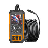 Industrial Endoscope 1080P 4.5 " Display 5m Hard Wire 8mm Diameter IP68 Waterproof Sewer Camera With LED