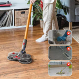 Electric Head Attachment for Dyson V7 V8 V10 V11 V12 V15, Dual Rotating Motors with 6 Pieces Washable Mop Pads