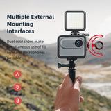 Sports Video Aluminum Alloy Camera Cage Dual Cold Shoe Mounts Metal Protective Frame Vlog for Insta360 GO 3S