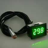 DS18b20 Sensor 0.56" LED Digital Thermometer -55 ~+125C Temperature Meter DC 12V 24V CAR Fish Tank Water Air Indoor Outdoor