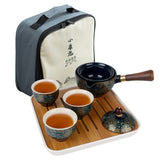 360 Rotation Maker and Infuser Porcelain Chinese fu Set wers Exquisite Shape Ceramic Tea Cup for Puer