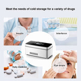 13600mAh Rechargeable Portable  Cooler Travel Case Drug Insulin Reefer Cold Storage Box Medicine Refrigerator