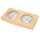 Wooden Thermometer Hygrometer for Sauna Room Double Dial Pointer Type Temperature Humidity Meter v