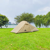 Double Layers Backpacking Tents 2 Persons Lightweight Camping Tent with Aluminium Pole
