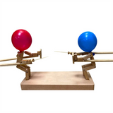 Balloon Bamboo Man Handmade Woodbots Fencing Wooden Bots Battle