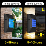 4Pcs Garden Decoration Powerful Outdoor Waterproof Wall Lamp Solar Powered Sunlight Street Light