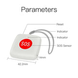 TUYA ZigBee SOS Sensor Alarm Elderly alarm Waterproof Emergency Panic Button Tuya Smart Life App Remote Control