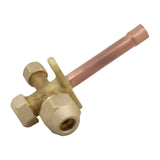 Straight pipe welded globe copper air conditioning shut off Split vae for Air condition heat pump cold storage