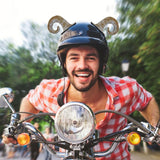 Safety Hat Headpiece Motorcycle Small Devil Horns Stylish Modification Accessories Multi-Purpose Bicycles