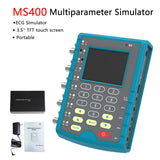 MS400 Multi-Parameter Simulator Touch Screen Patient Monitor 12 Leads ECG RESP TEMP IBP Simulation Dropshipping Device