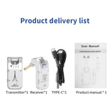 WS-1 2.4GHz Wireless Guitar System Rechargeable Audio Transmitter and Receiver 4 Channels 30m 282º Rotatable Head 5H Endurance