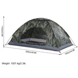 Camping Ultralight Waterproof Single Layer Portable Tent Anti-UV Coating UPF 30+ for Outdoor Beach Fishing