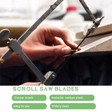 36Pcs Scroll 127mm Carbon Steel Fretsaw with Cross Pin 15/18/24 Teeth Standard Fine Cut Saw Blades