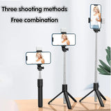 Selfie Stick with Light Portable Phone Tripod for iPhone 15 Pro Max/15/14 Pro/14/13/12/11 Samsung S22 S21 S20 Android