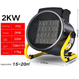 2kw Home Air Energy-saving Bathroom Electric Industrial Heater Office Small