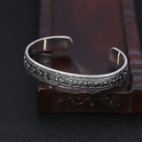 Sterling Silver Creative Classic Six-character Mantra Bracelet