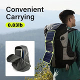 21W 40W Foldable Panel Dual USB +DC Cell Portable Folding Waterproof Solar Outdoor Mobile Power Bank Charger